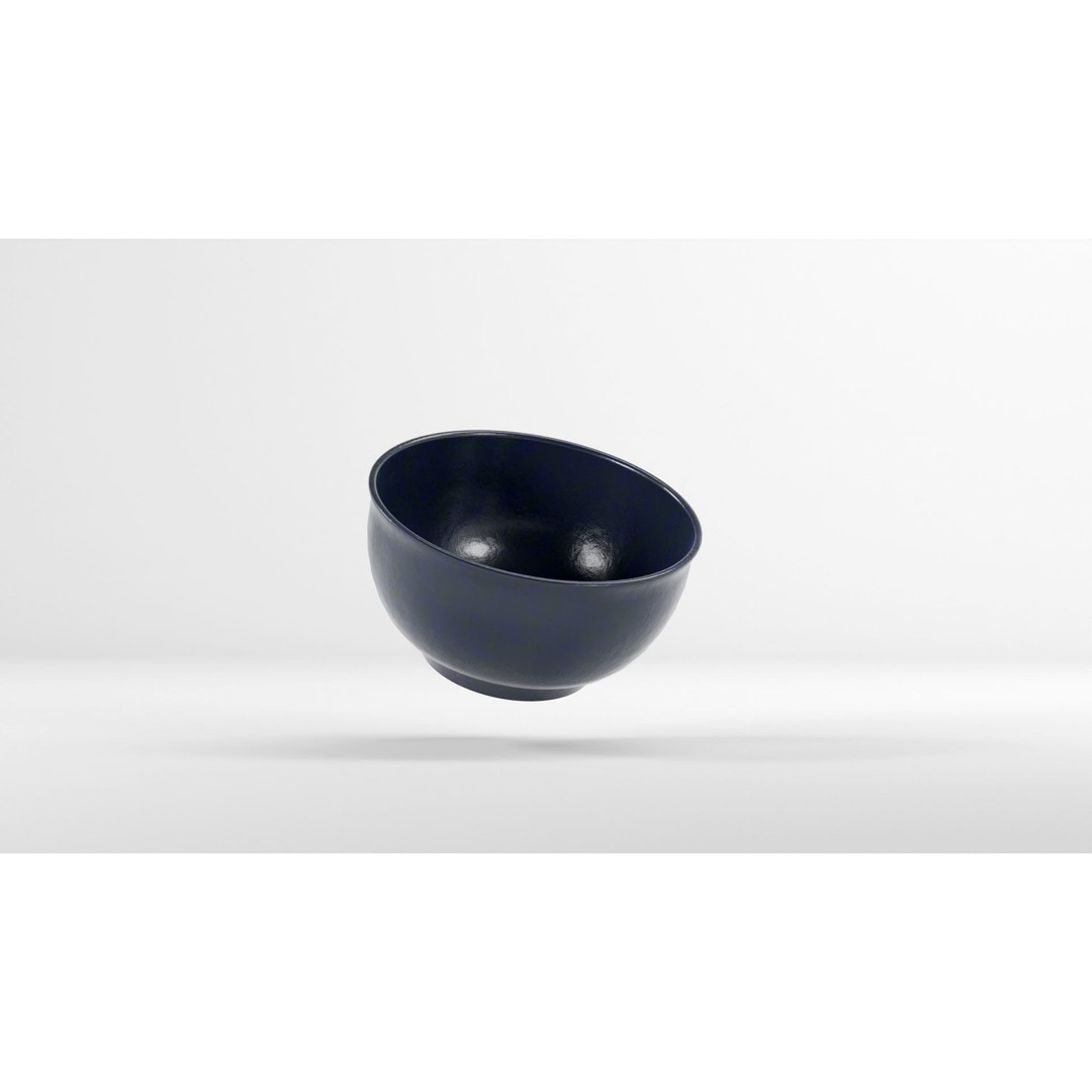 Traditional Asian Style Bowl 3D Model – Low Poly Kitchenware, Blender, FBX - View 35