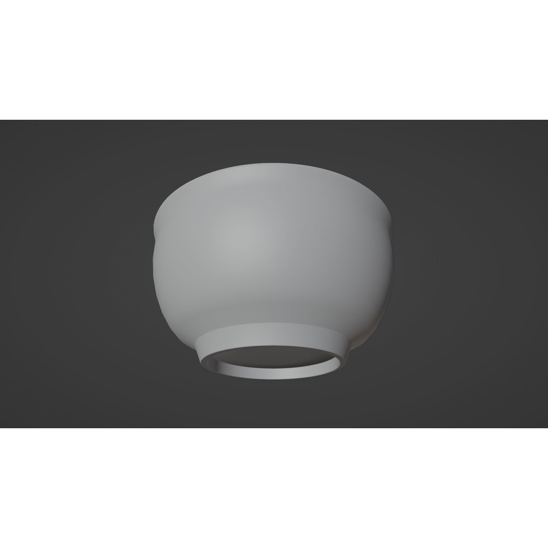 Traditional Asian Style Bowl 3D Model – Low Poly Kitchenware, Blender, FBX - View 39