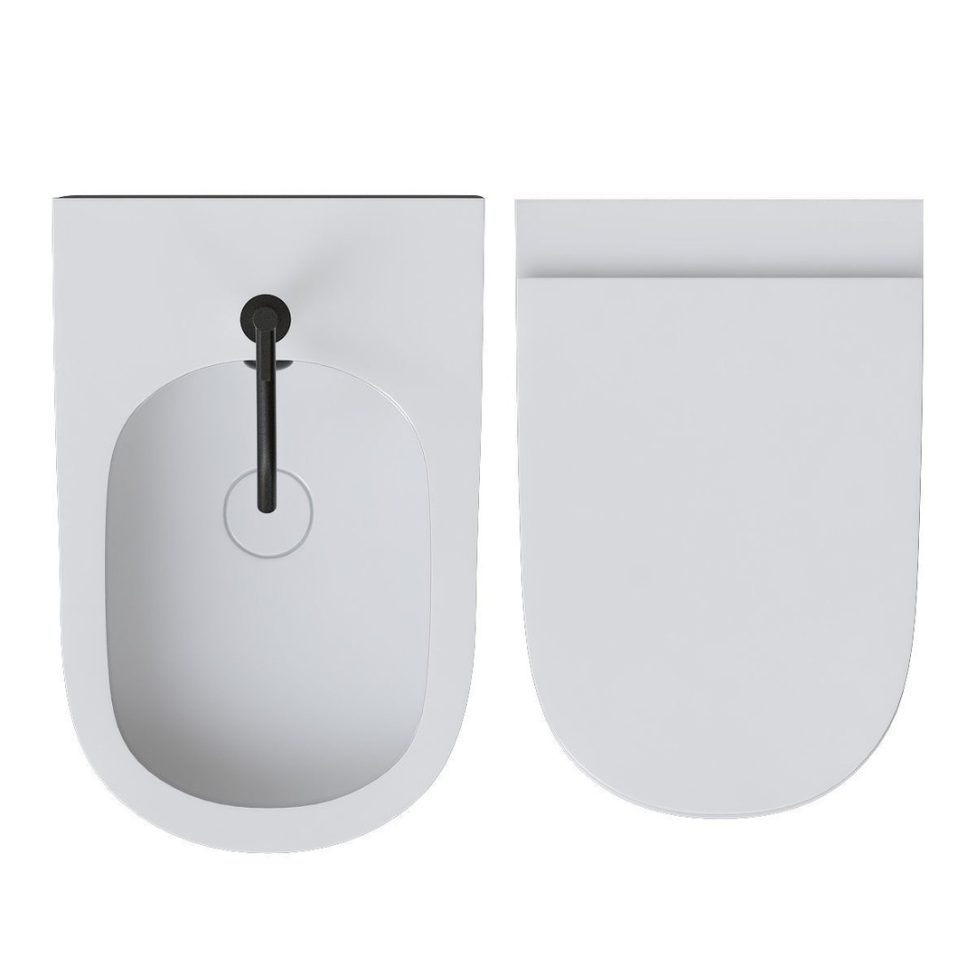 Nic Toilet 3D Model – Realistic Bathroom Fixture, FBX & OBJ - View 5