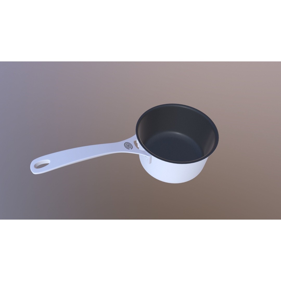 Saucepan 3D Model – Game Ready PBR Kitchenware Asset, OBJ & FBX - View 10
