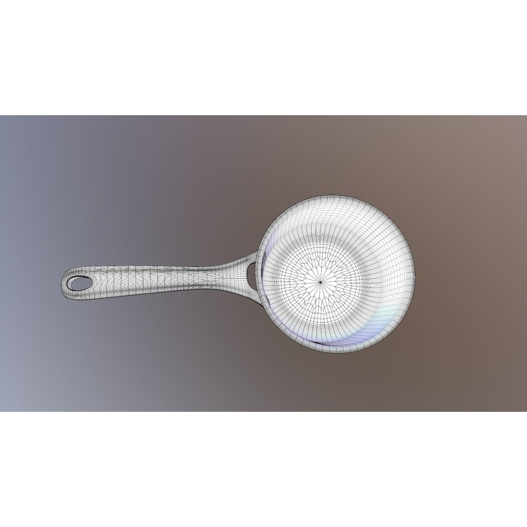 Saucepan 3D Model – Game Ready PBR Kitchenware Asset, OBJ & FBX - View 12