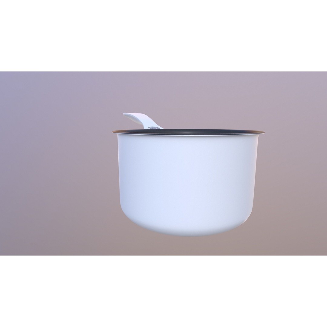 Saucepan 3D Model – Game Ready PBR Kitchenware Asset, OBJ & FBX - View 5