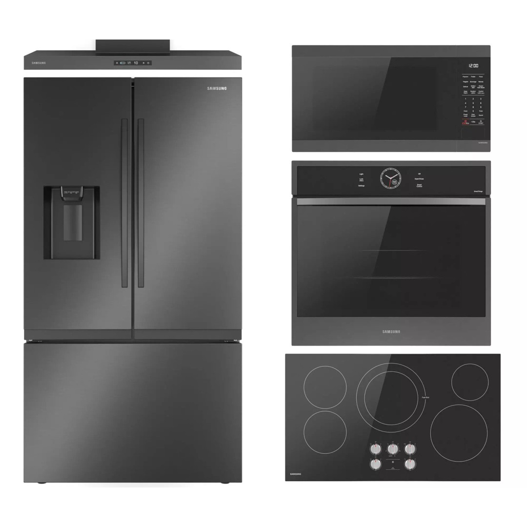 SAMSUNG Kitchen Appliance 3D Model – High Poly PBR Asset, FBX, OBJ - View 2