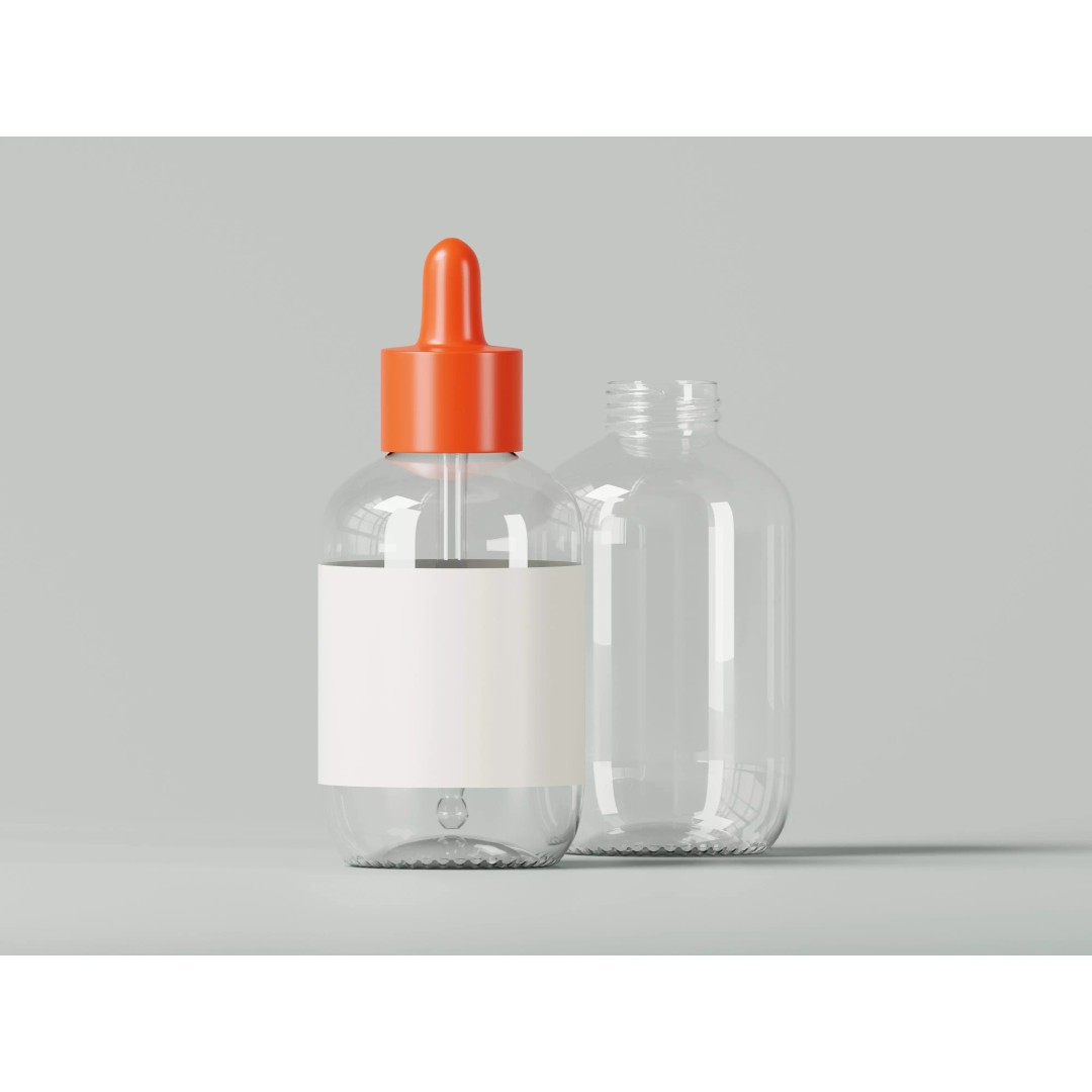 Dropper Glass Bottle 3D Model – Low Poly PBR Asset for Product Visualization - View 2