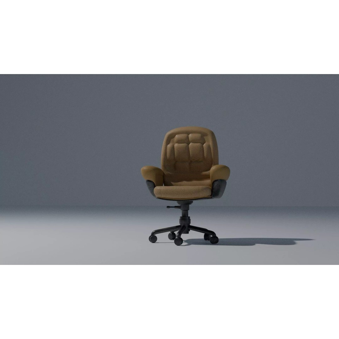 Cyberpunk Office Chair 3D Model – Realistic Furniture Asset, PBR Textures - View 10