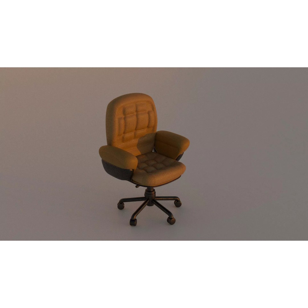 Cyberpunk Office Chair 3D Model – Realistic Furniture Asset, PBR Textures - View 14