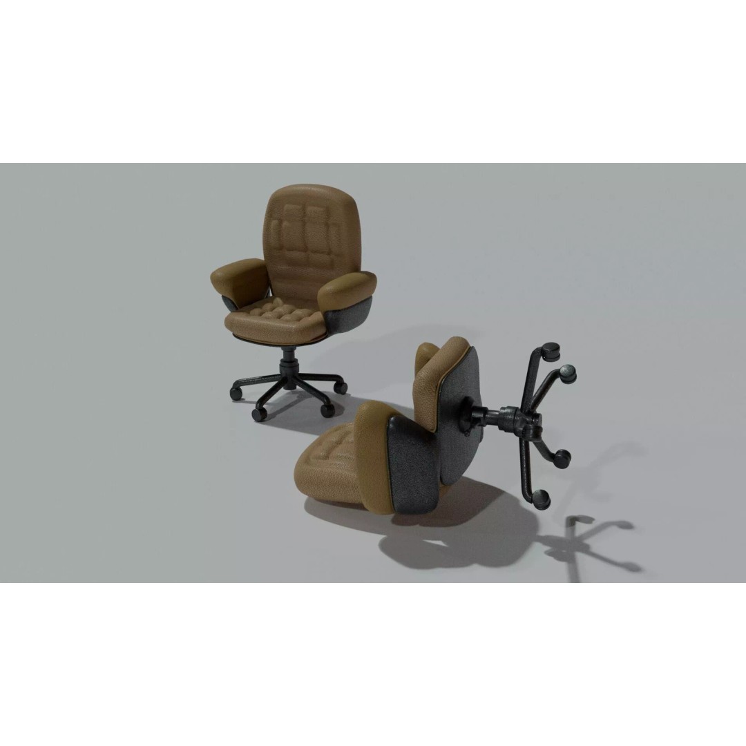 Cyberpunk Office Chair 3D Model – Realistic Furniture Asset, PBR Textures - View 17
