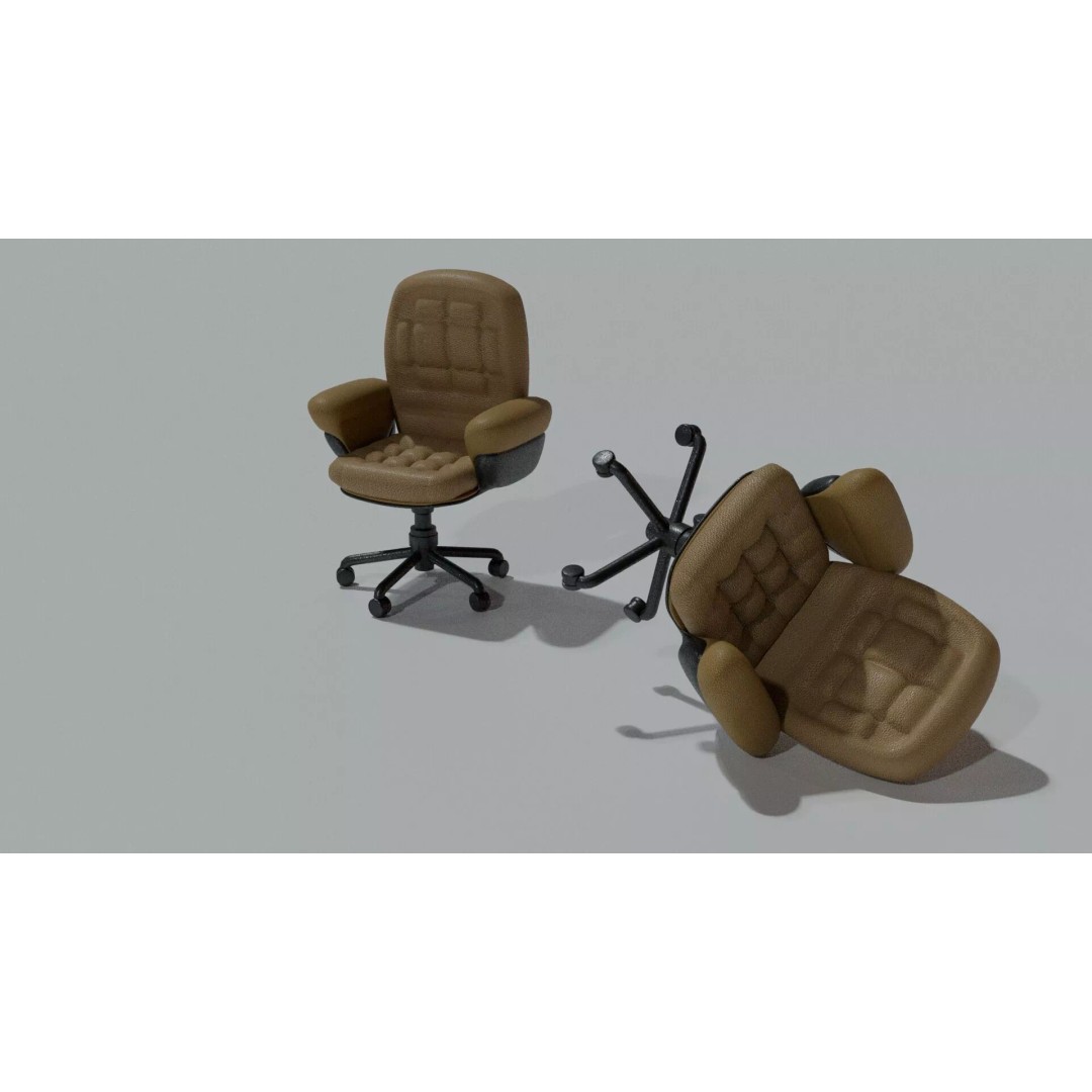 Cyberpunk Office Chair 3D Model – Realistic Furniture Asset, PBR Textures - View 18