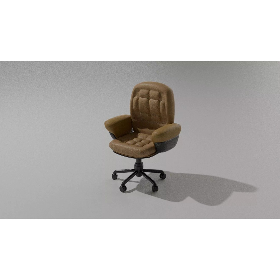 Cyberpunk Office Chair 3D Model – Realistic Furniture Asset, PBR Textures - View 21