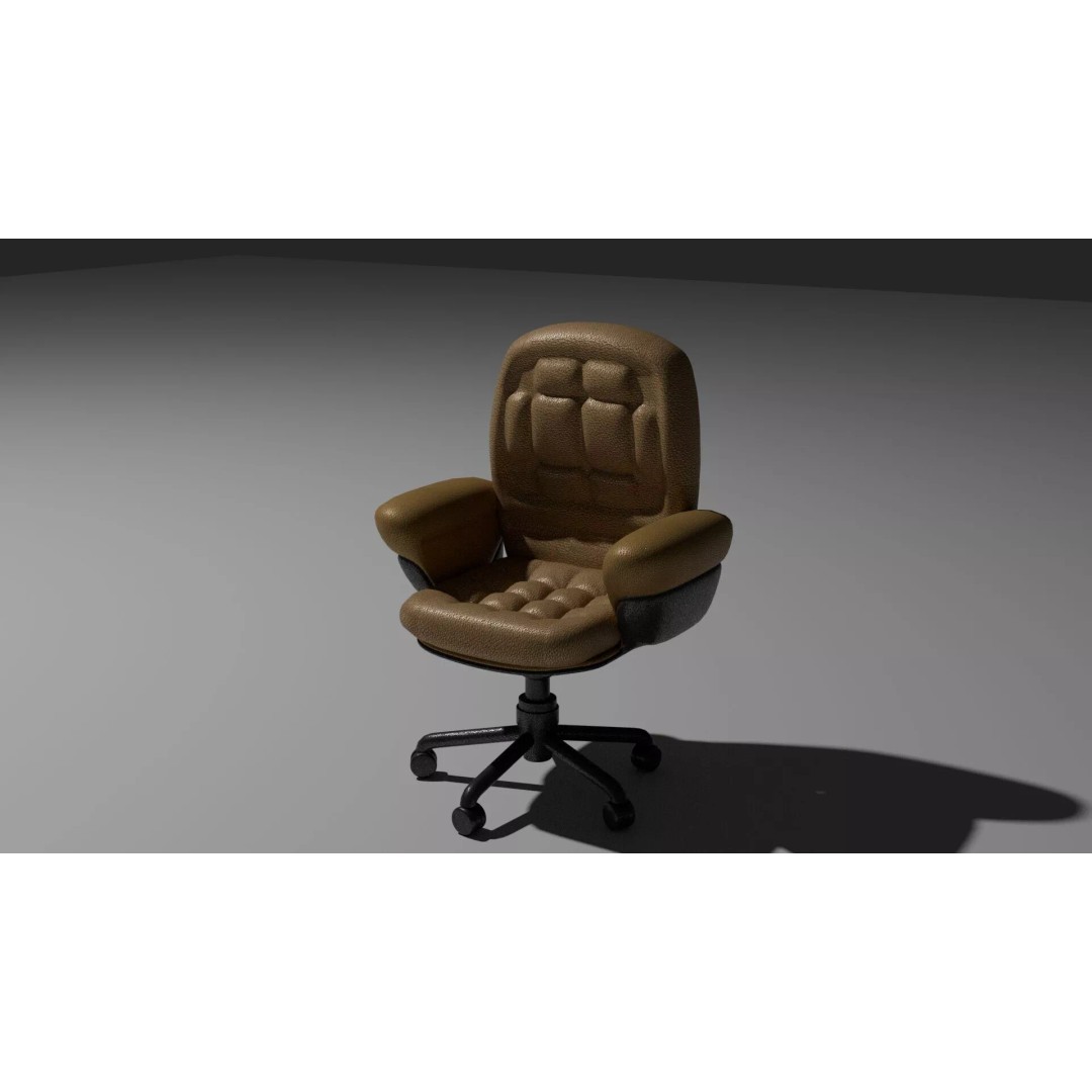 Cyberpunk Office Chair 3D Model – Realistic Furniture Asset, PBR Textures - View 25