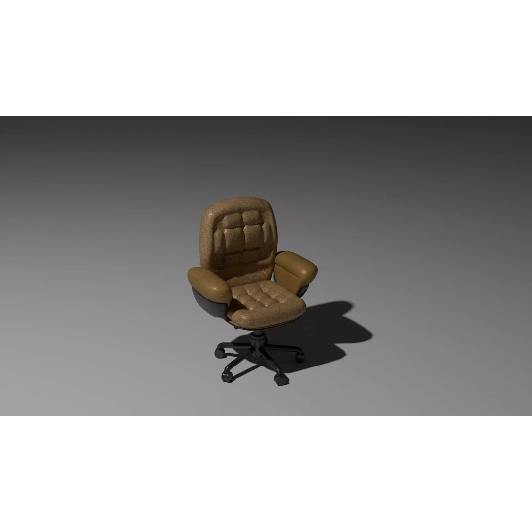 Cyberpunk Office Chair 3D Model – Realistic Furniture Asset, PBR Textures - View 26
