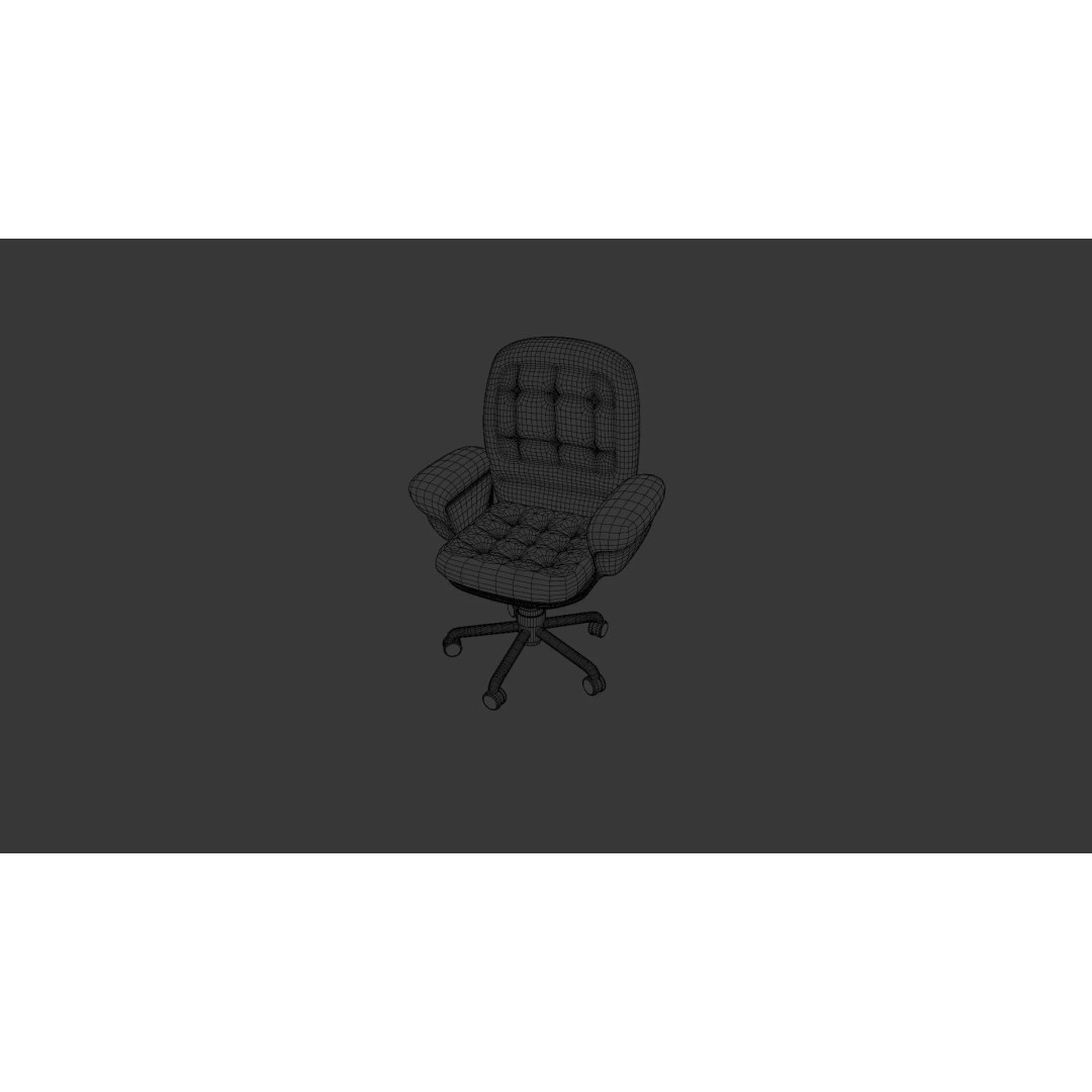 Cyberpunk Office Chair 3D Model – Realistic Furniture Asset, PBR Textures - View 3