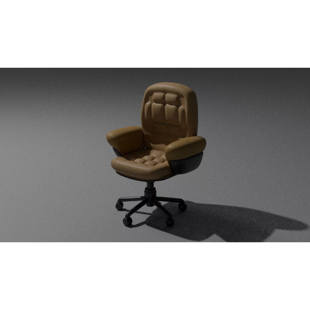 Cyberpunk Office Chair 3D Model – Realistic Furniture Asset, PBR Textures - View 4