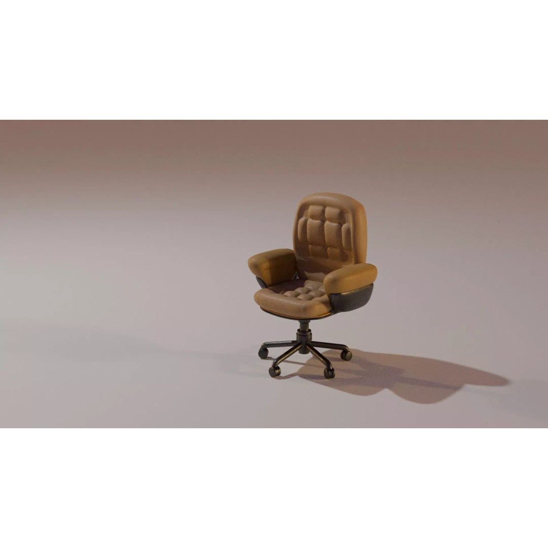 Cyberpunk Office Chair 3D Model – Realistic Furniture Asset, PBR Textures - View 5