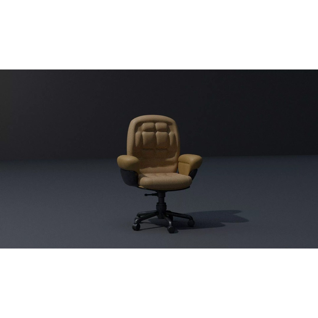 Cyberpunk Office Chair 3D Model – Realistic Furniture Asset, PBR Textures - View 6