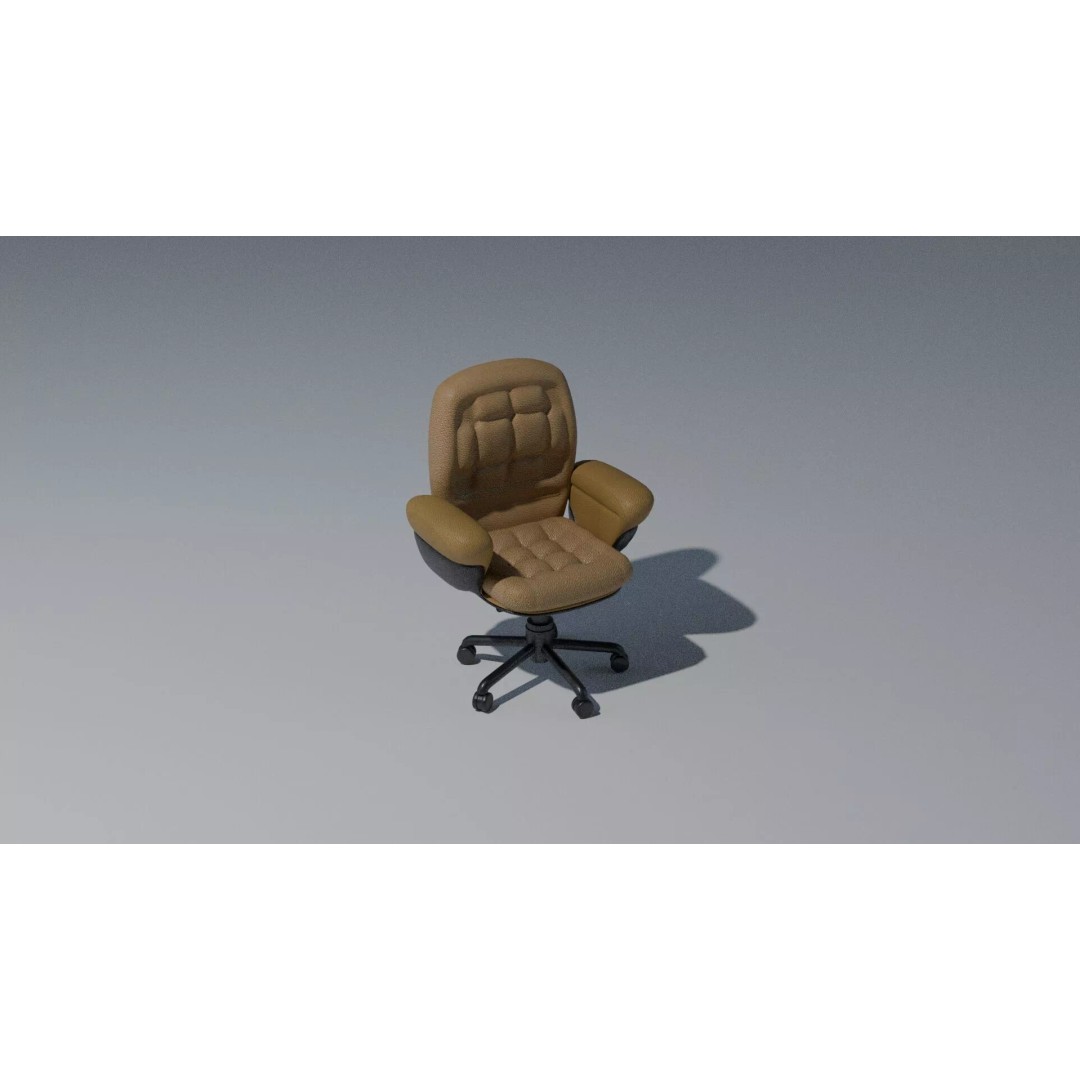 Cyberpunk Office Chair 3D Model – Realistic Furniture Asset, PBR Textures - View 8
