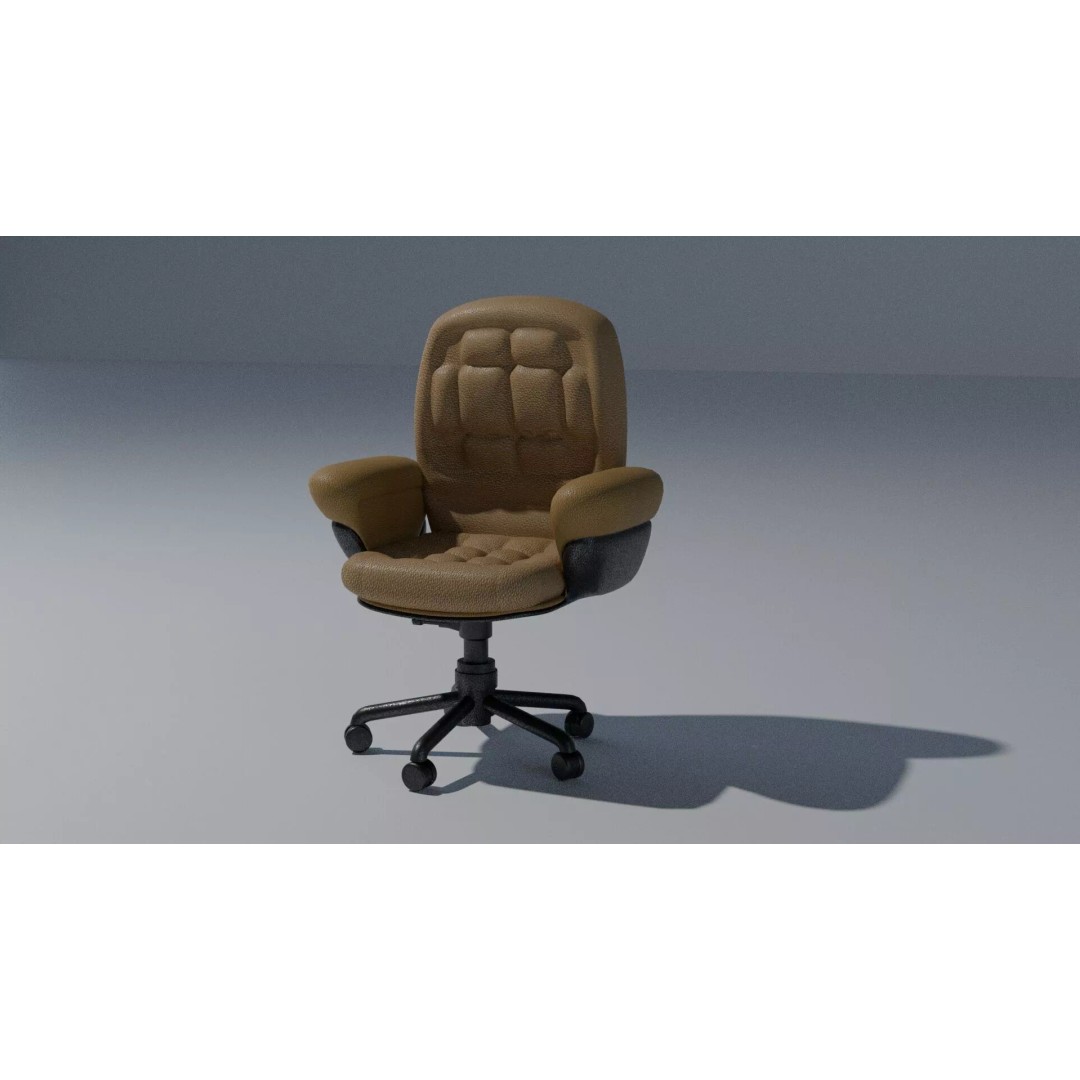 Cyberpunk Office Chair 3D Model – Realistic Furniture Asset, PBR Textures - View 9