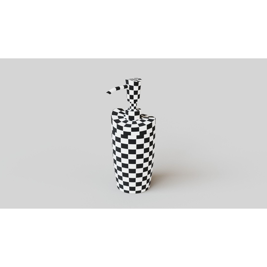 Wooden Liquid Soap Dispenser 3D Model – Low Poly PBR Bathroom Accessory, FBX - View 5