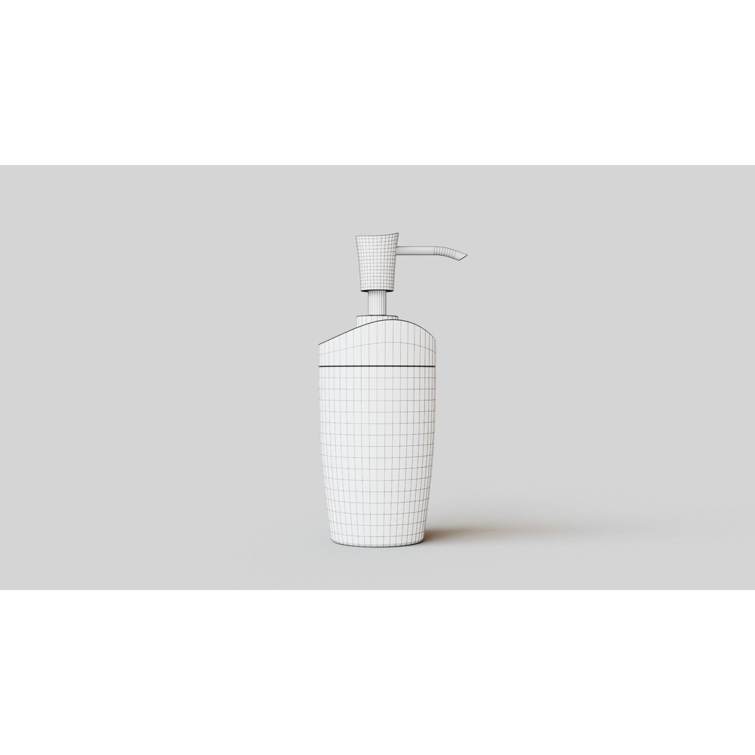 Wooden Liquid Soap Dispenser 3D Model – Low Poly PBR Bathroom Accessory, FBX - View 9