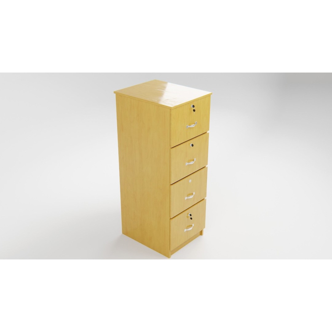 Drawer Storage Cabinet 3D Model – Detailed Rigged Asset, FBX, OBJ - View 15