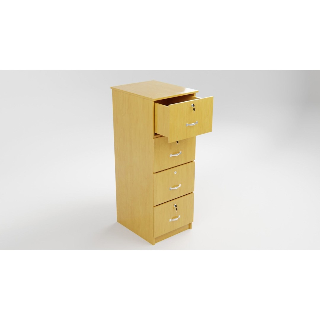 Drawer Storage Cabinet 3D Model – Detailed Rigged Asset, FBX, OBJ - View 19