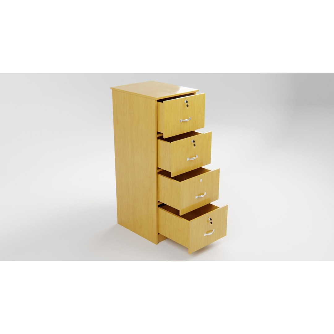Drawer Storage Cabinet 3D Model – Detailed Rigged Asset, FBX, OBJ - View 20