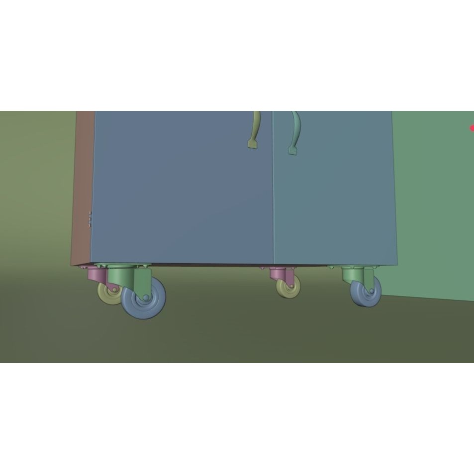 Drawer Storage Cabinet 3D Model – Detailed Rigged Asset, FBX, OBJ - View 26