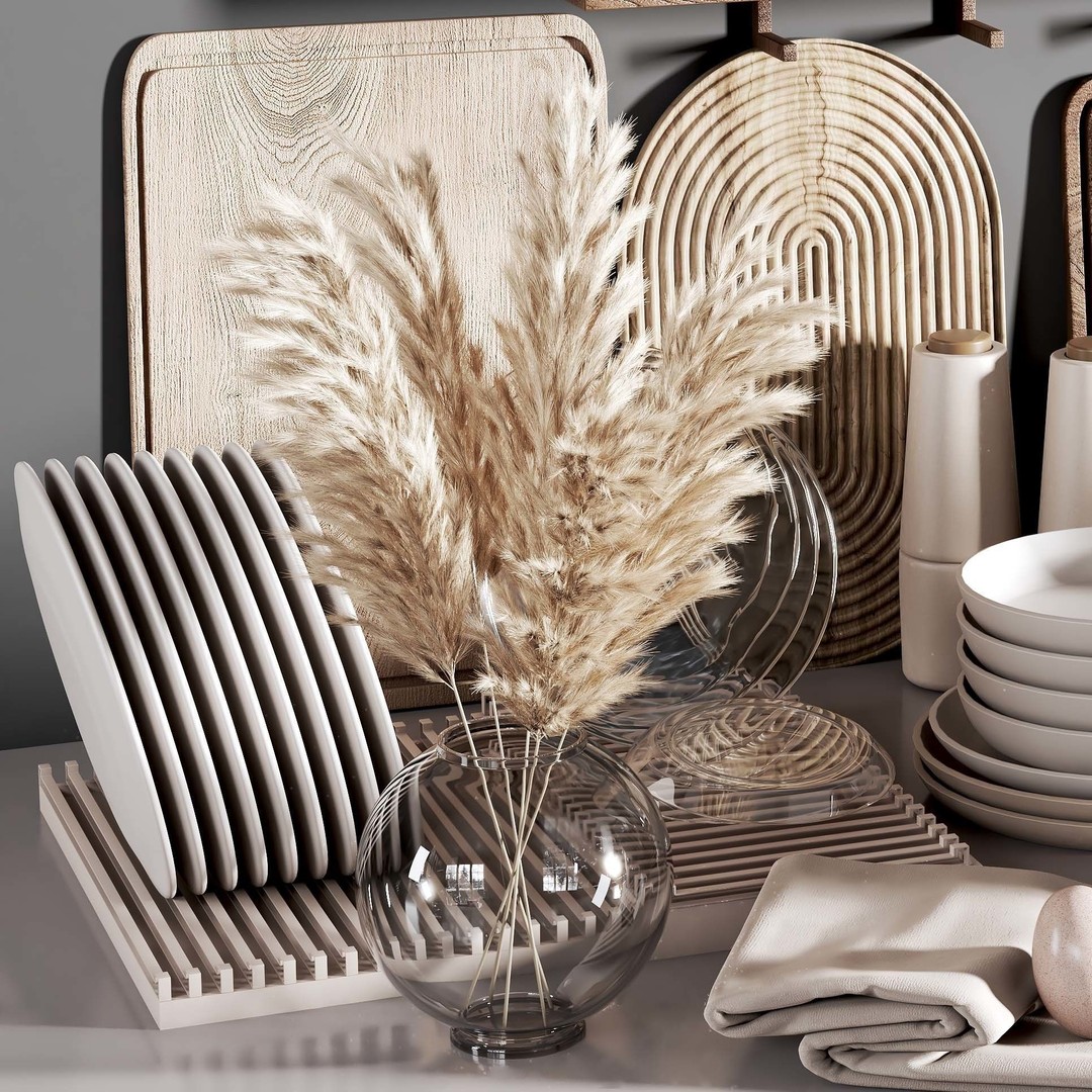 Kitchen Accessories 3D Model – Elegant Design, OBJ Format - View 4