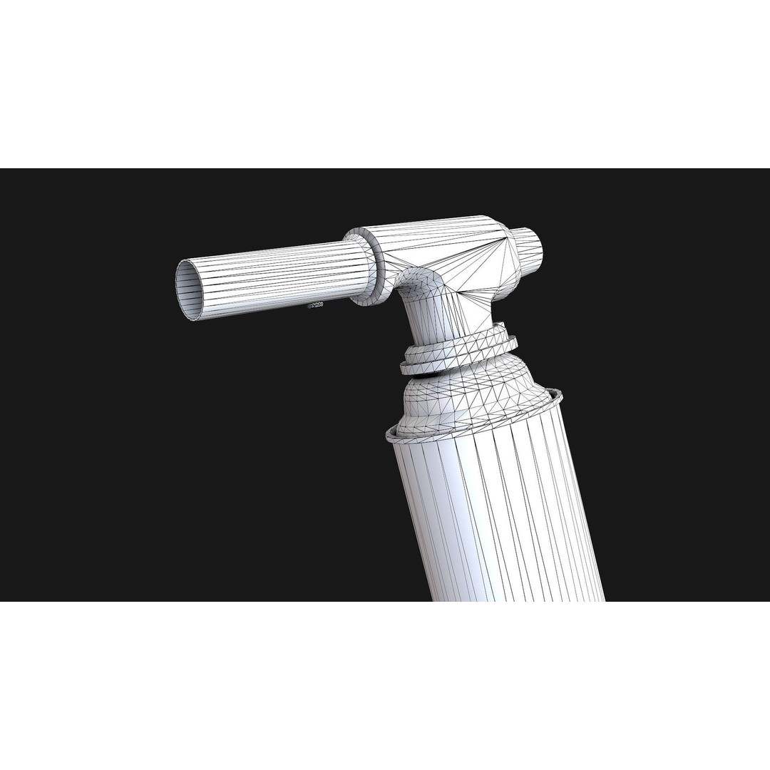 Propane Butane Blowtorch 3D Model – Low Poly Game Ready Asset, FBX, OBJ - View 11