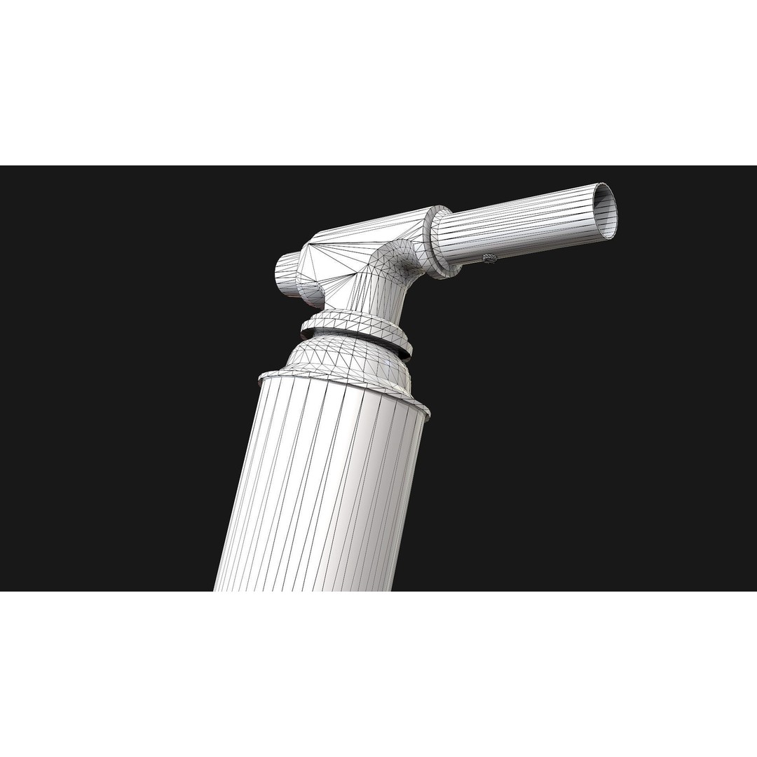 Propane Butane Blowtorch 3D Model – Low Poly Game Ready Asset, FBX, OBJ - View 14