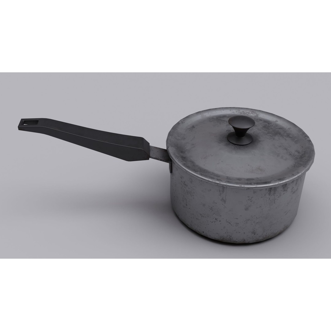 Cooking Appliances 3D Model – Low Poly Game-Ready Kitchenware, FBX - View 12
