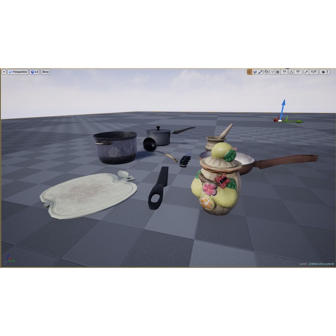 Cooking Appliances 3D Model – Low Poly Game-Ready Kitchenware, FBX - View 36