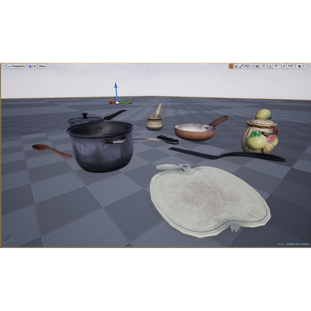 Cooking Appliances 3D Model – Low Poly Game-Ready Kitchenware, FBX - View 37