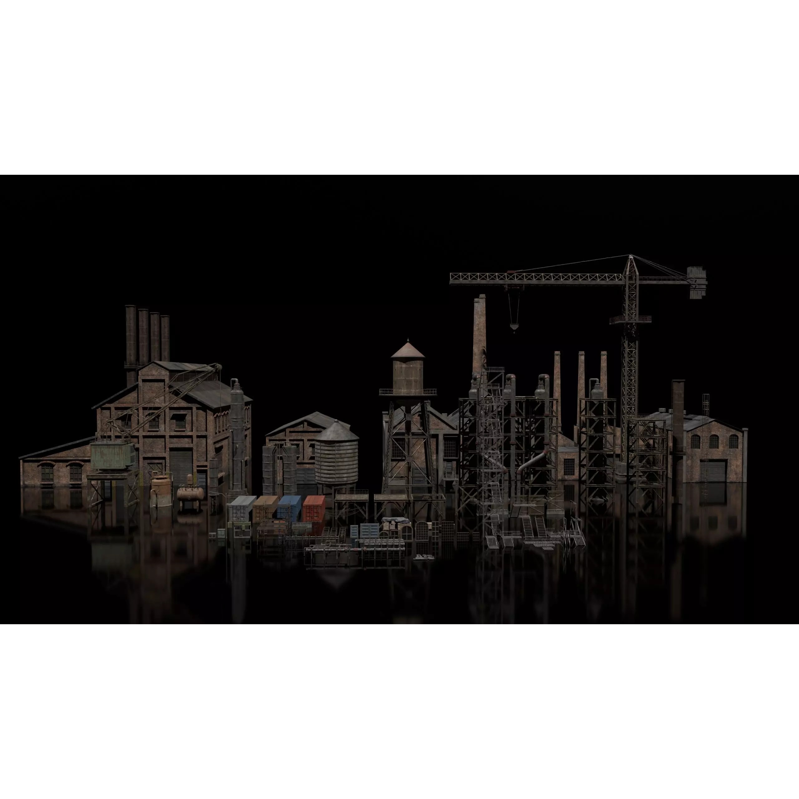 Foundry Industrial Asset Pack - Game-Ready 3D Model - View 5
