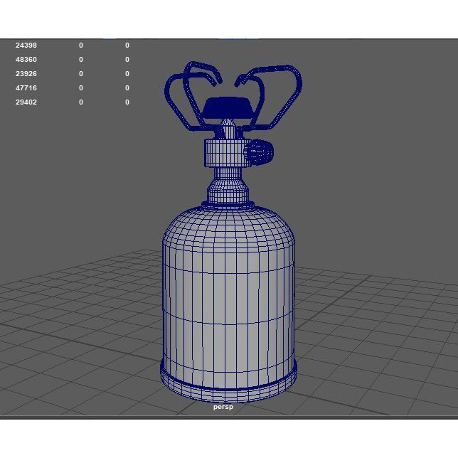 Stove Cylinder 3D Model – PBR Game-Ready Asset, FBX, OBJ, Blender