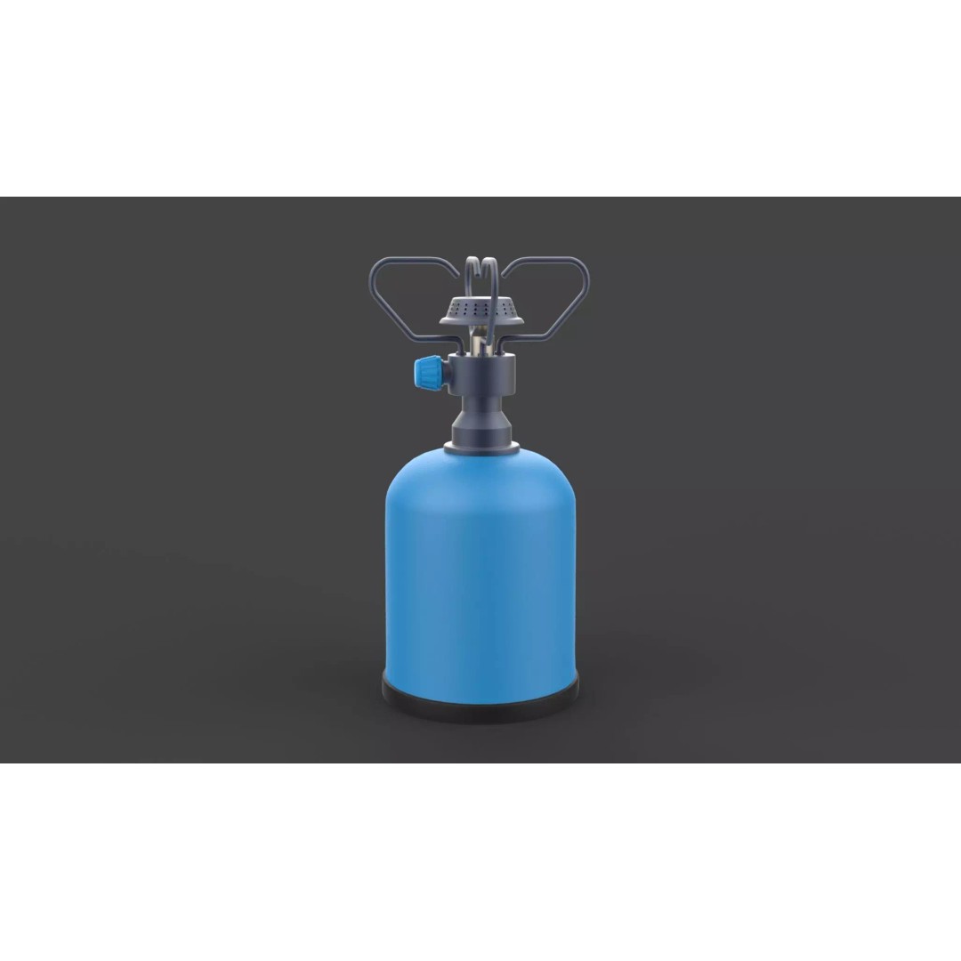 Stove Cylinder 3D Model – PBR Game-Ready Asset, FBX, OBJ, Blender - View 2