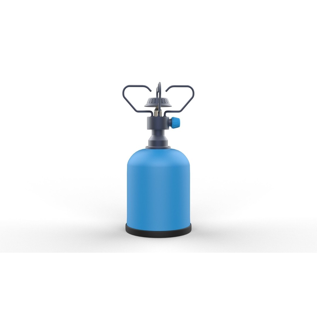 Stove Cylinder 3D Model – PBR Game-Ready Asset, FBX, OBJ, Blender - View 3
