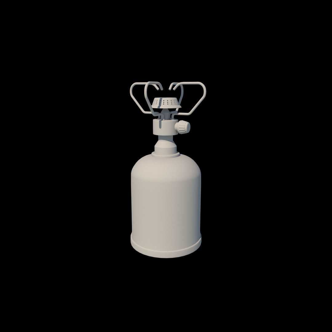 Stove Cylinder 3D Model – PBR Game-Ready Asset, FBX, OBJ, Blender - View 7