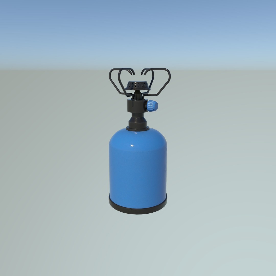 Stove Cylinder 3D Model – PBR Game-Ready Asset, FBX, OBJ, Blender - View 9