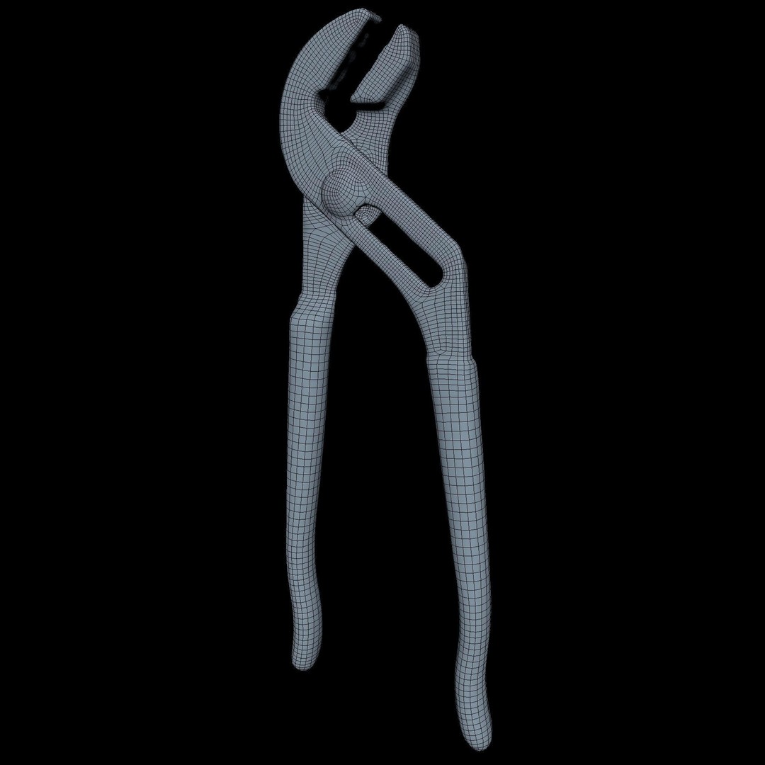 Wrench 3D Model – Middle Poly PBR Asset, FBX Format - View 4
