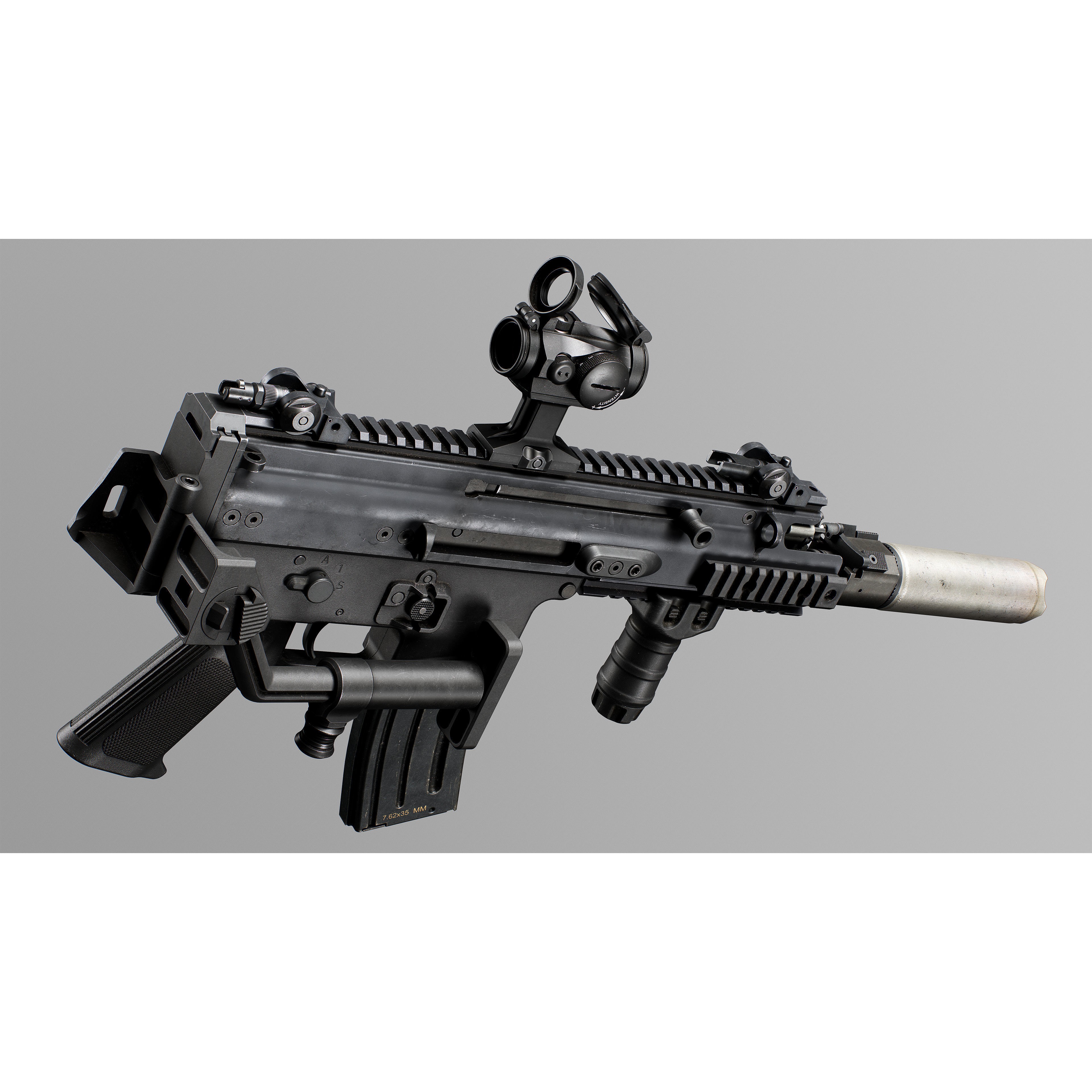 FN SCAR-SC - Low-Poly Game-Ready 3D Model - View 13