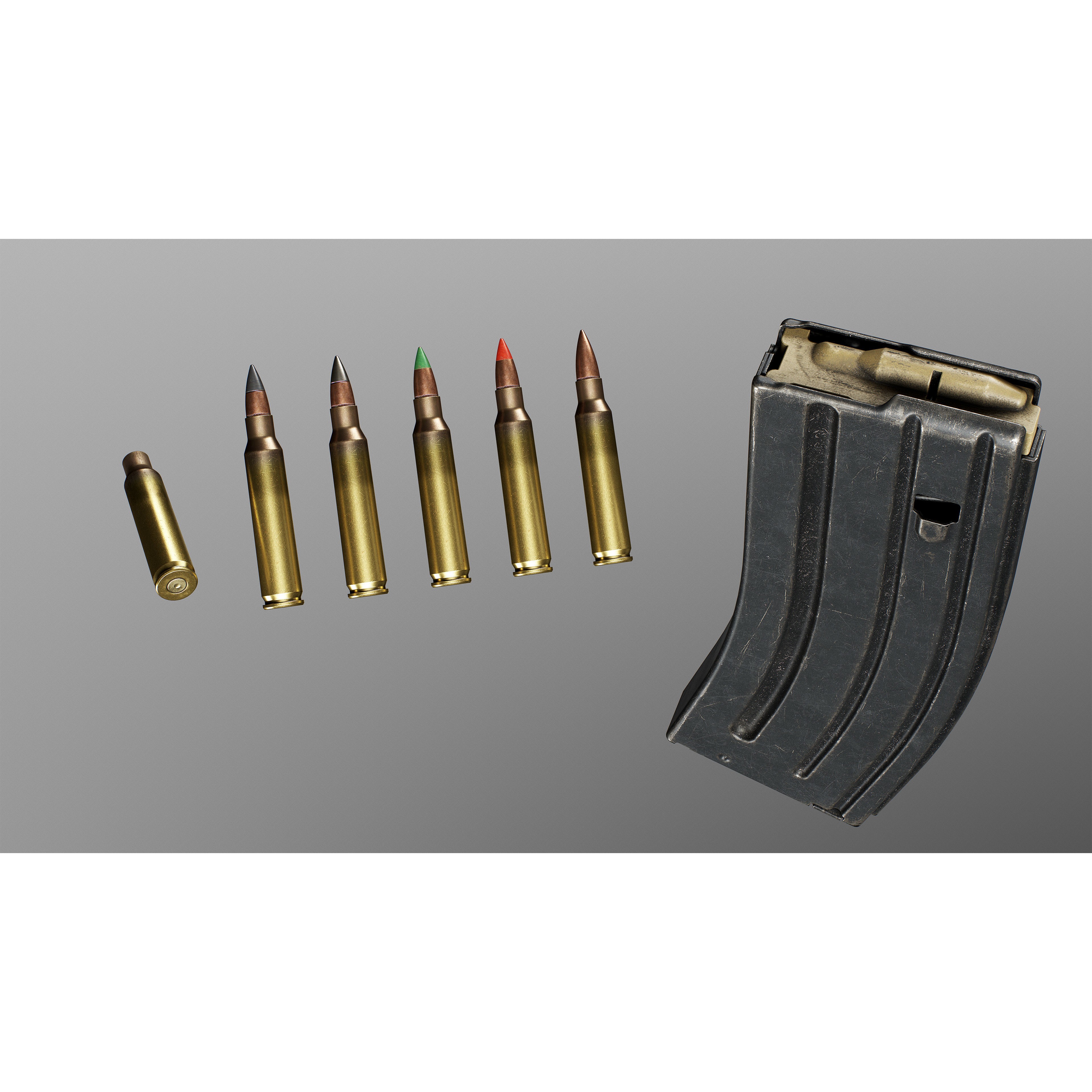 FN SCAR-SC - Low-Poly Game-Ready 3D Model - View 17