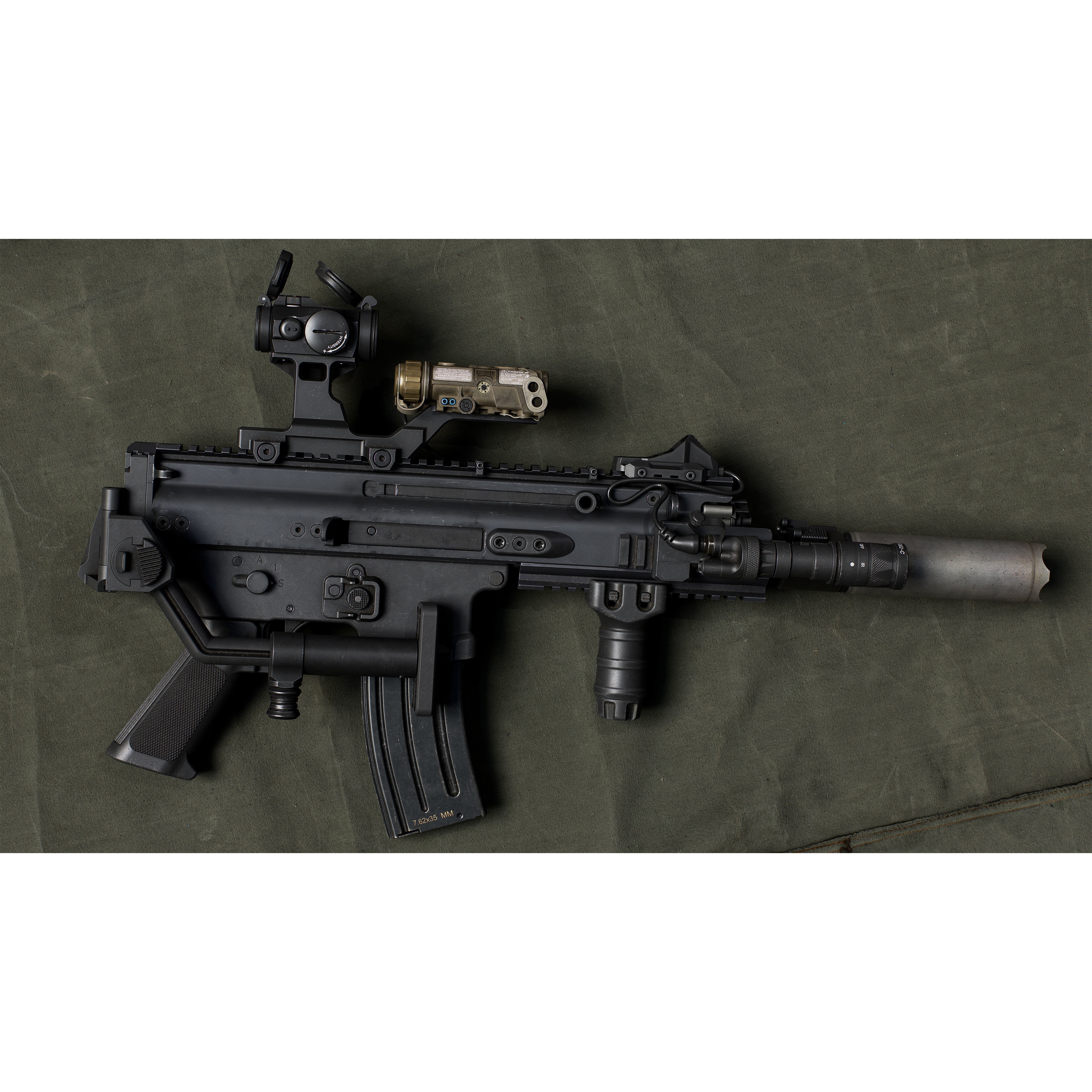 FN SCAR-SC - Low-Poly Game-Ready 3D Model - View 3