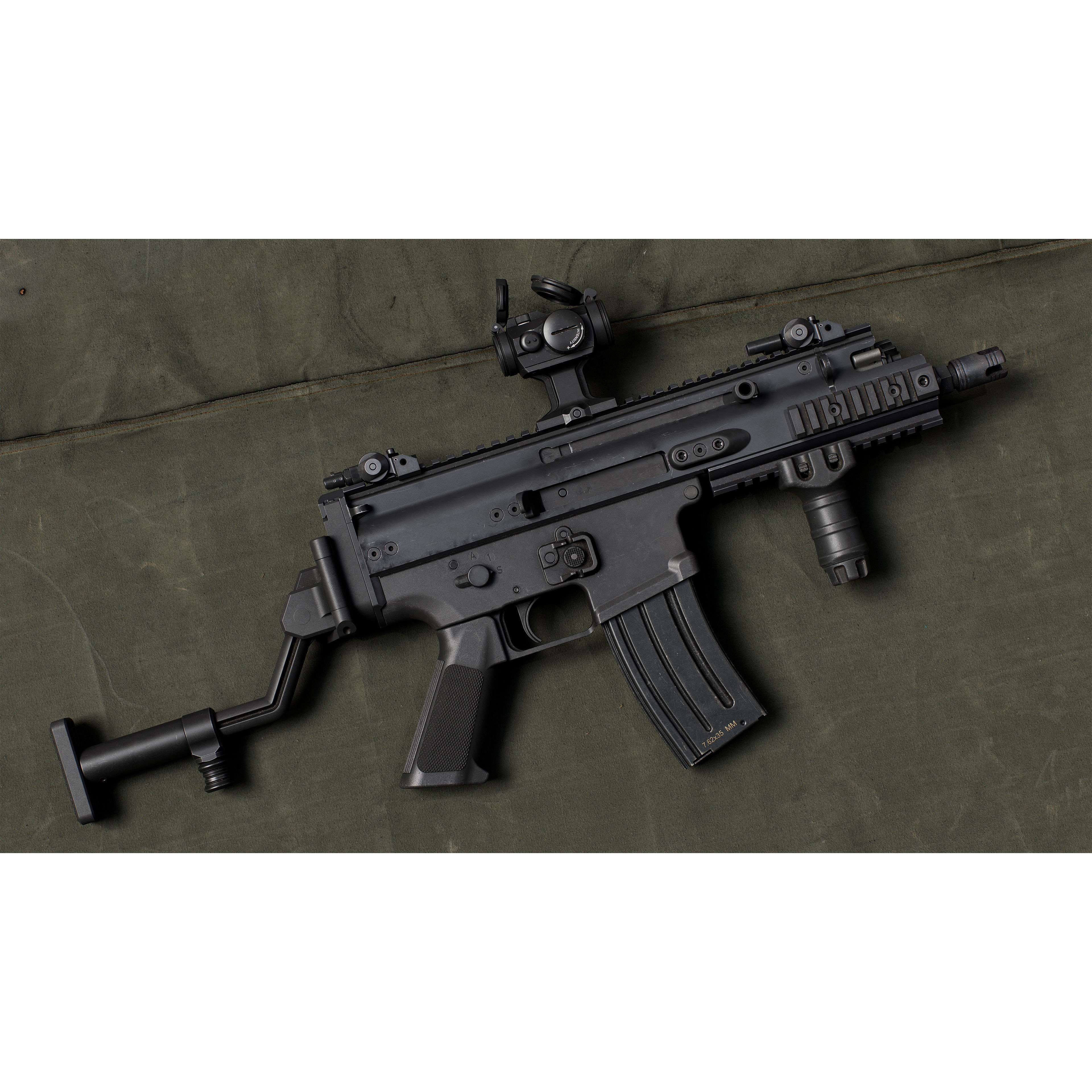 FN SCAR-SC - Low-Poly Game-Ready 3D Model - View 4