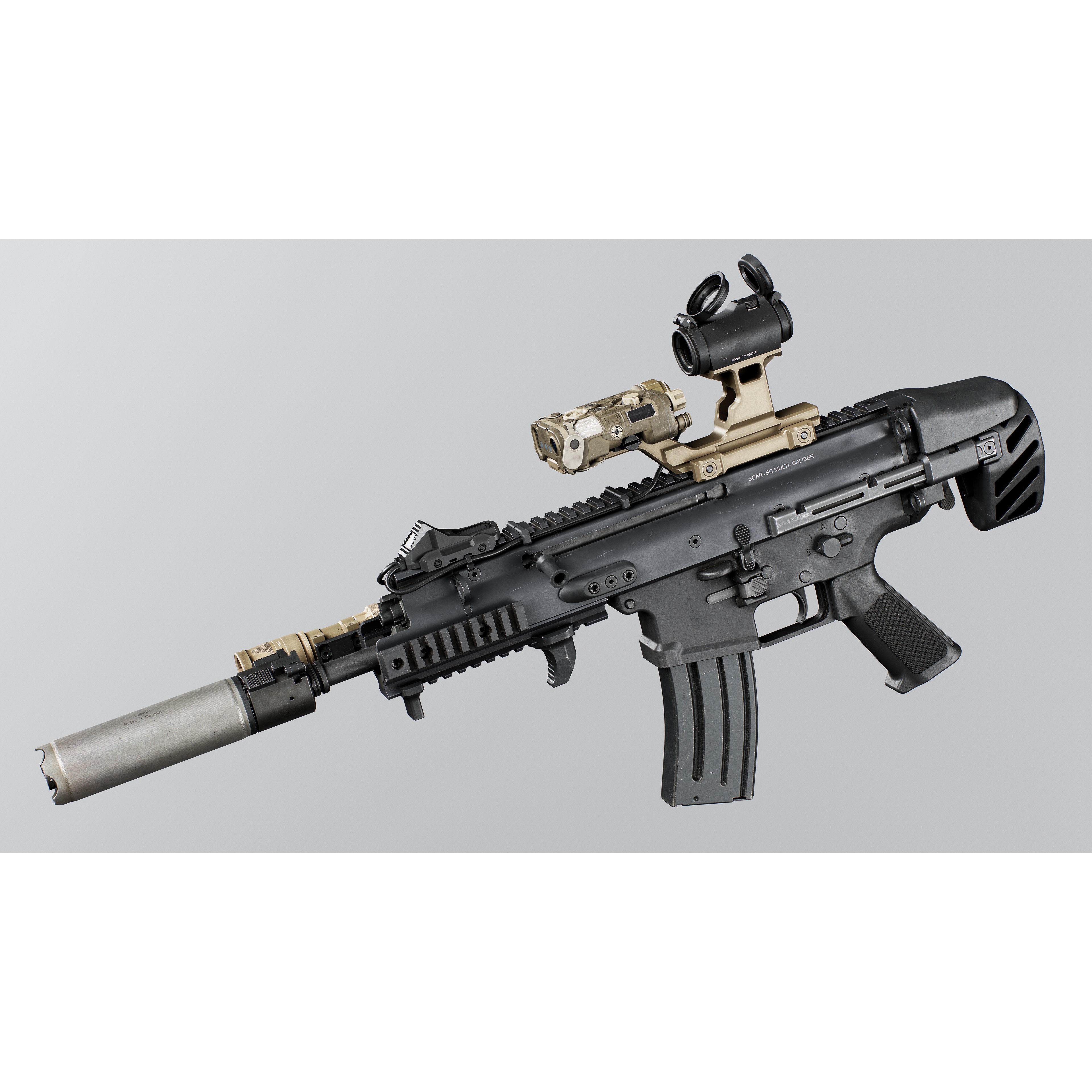 FN SCAR-SC - Low-Poly Game-Ready 3D Model - View 9