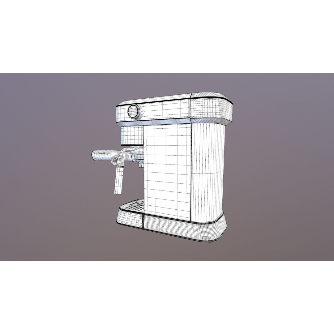 SEVERIN Coffee Machine 3D Model – Game Ready PBR Asset, FBX, OBJ