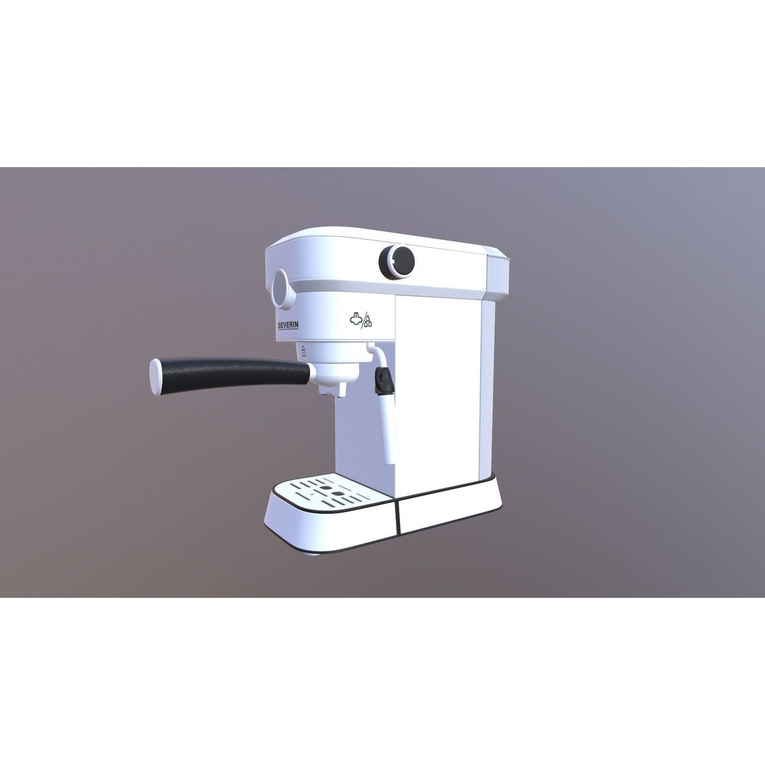 SEVERIN Coffee Machine 3D Model – Game Ready PBR Asset, FBX, OBJ - View 10