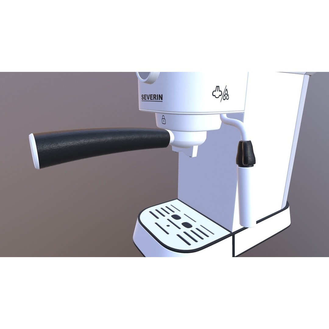 SEVERIN Coffee Machine 3D Model – Game Ready PBR Asset, FBX, OBJ - View 12