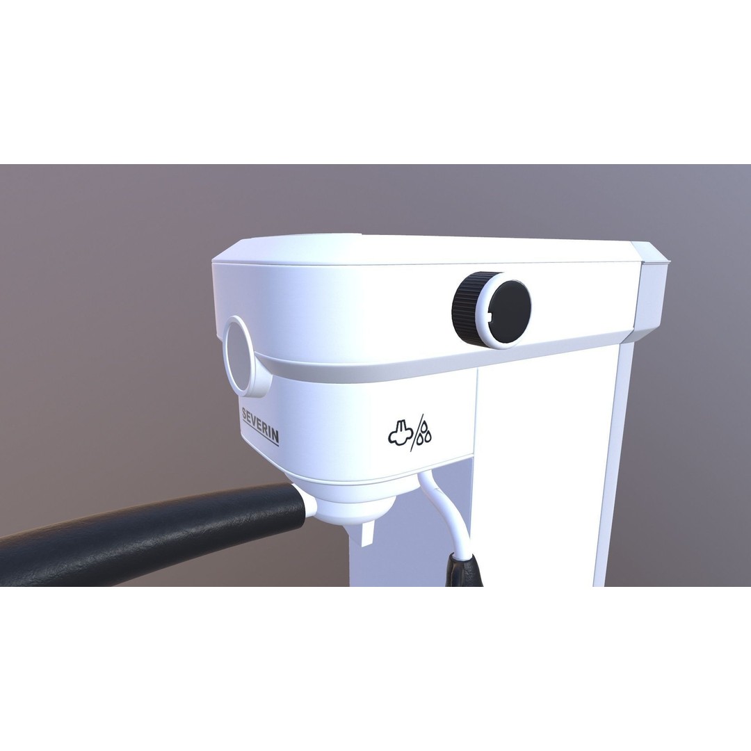SEVERIN Coffee Machine 3D Model – Game Ready PBR Asset, FBX, OBJ - View 13