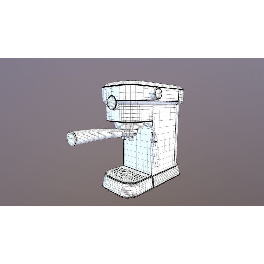 SEVERIN Coffee Machine 3D Model – Game Ready PBR Asset, FBX, OBJ - View 19